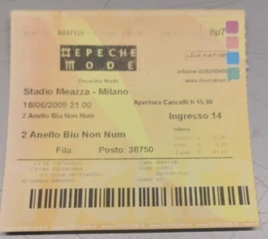 Biglietto DEPECHE MODE Tour of the Universe STADIO SAN SIRO MILANO 18/06/2009 - Picture 1 of 1