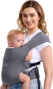 Baby Carrier Ergonomic Adjustable Lightweight Infant Toddler Sling Grey - Picture 1 of 5