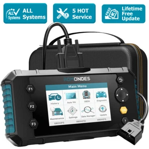 Automotive Scanner OBD2 Full System Diagnostic Code Reader ABS SRS TCM ECM Oil - Picture 1 of 9