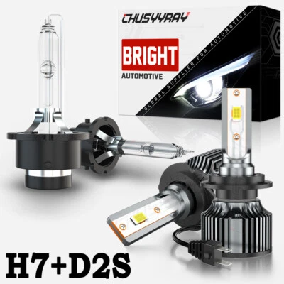 Faros LED HID bombillas de haz alto/bajo para BMW 745I 745LI 2002 2003 2004 2005 Foto 1 de 4