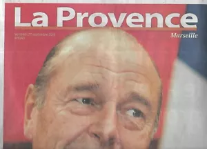 LA PROVENCE n°8140 27/09/2019 C'était Chirac 1932-2019/ Collector - Bild 1 von 1