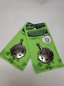 Colgante cortador de hilo de trébol, plata antigua - Imagen 1 de 6