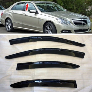 Fit For Mercedes Benz W212 E350 4DR Window Visor Rain Guard Weather Shield 4PCS - Picture 1 of 8