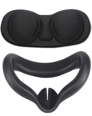 Juego de protección de lentes y cubierta facial de silicona para auriculares VR solo para Oculus Quest 2 USPS Foto 1 de 4