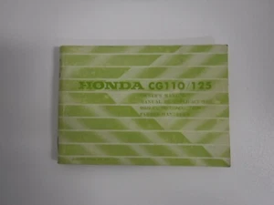Honda CG110 / CG125 Owner's Manual 1978 - Picture 1 of 3