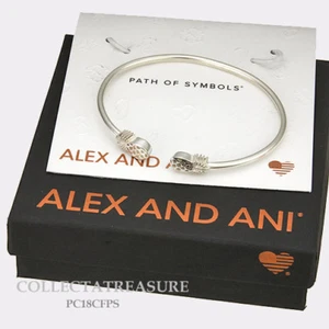 Auténtico Brazalete Puño de Piña Alex and Ani de Plata Esterlina - Imagen 1 de 1