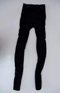 Ivy Park Womens Gym Sports Leggings Size XXS/XS Black Cut Out High Waisted - Picture 1 of 6