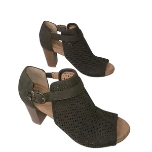Giani Bernini Women's Die Cut Open Toe Casual Slingback Suede Shoes Size 9M - Picture 1 of 7