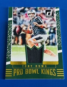 2016 Donruss Tony Romo Cowboys Player Worn Pro-Bowl Kings Jersey Card #29