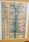 1945 PRR Pennsylvania Railroad New Track Chart Pittsburgh Shadyside Wilkinsburg+