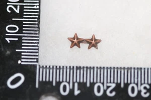 DISPOSITIVO ORIGINAL MILITAR DE EE. UU. 2 ESTRELLAS DE BRONCE PARA MEDALLA DE TAMAÑO COMPLETO SEGUNDA GUERRA MUNDIAL - - Imagen 1 de 2