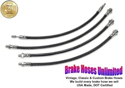 КОМПЛЕКТ ТОРМОЗНЫХ ШЛАНГОВ Mercury Monterey 1952 поздний, с ручными тормозами - Изображение 1 из 2