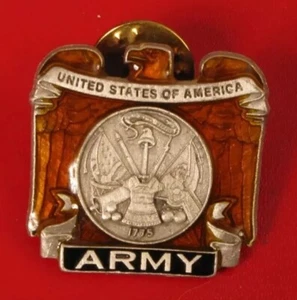 Tachuela/pin de corbata del ejército de la Legión Americana, hecha en ámbar de EE. UU. gran forma nueva en paquete - Imagen 1 de 6