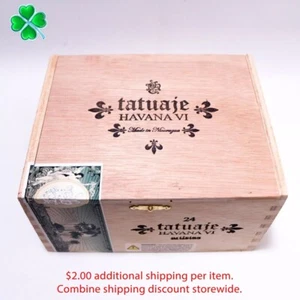 Tatuaje Havana VI Artistas Empty Wood Cigar Box 6.75" x 5.5" x 3.75" - Picture 1 of 10