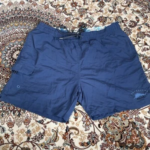 Tommy Bahama Pantalones Cortos Hombres Extra Grandes Azul Corbata Elástica Relax Baúl de Natación Cordón - Imagen 1 de 16