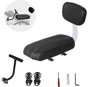 Woouagia Sedile Posteriore Bicicletta Schienale Pelle Pu Morbido Cuscino Passeggero Bici Bambini - Foto 1 di 2