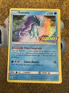 Pokemon SPANISH Suicune SM149 SM Lost Thunder Prerelease Promo Holofoil MP - Picture 1 of 10