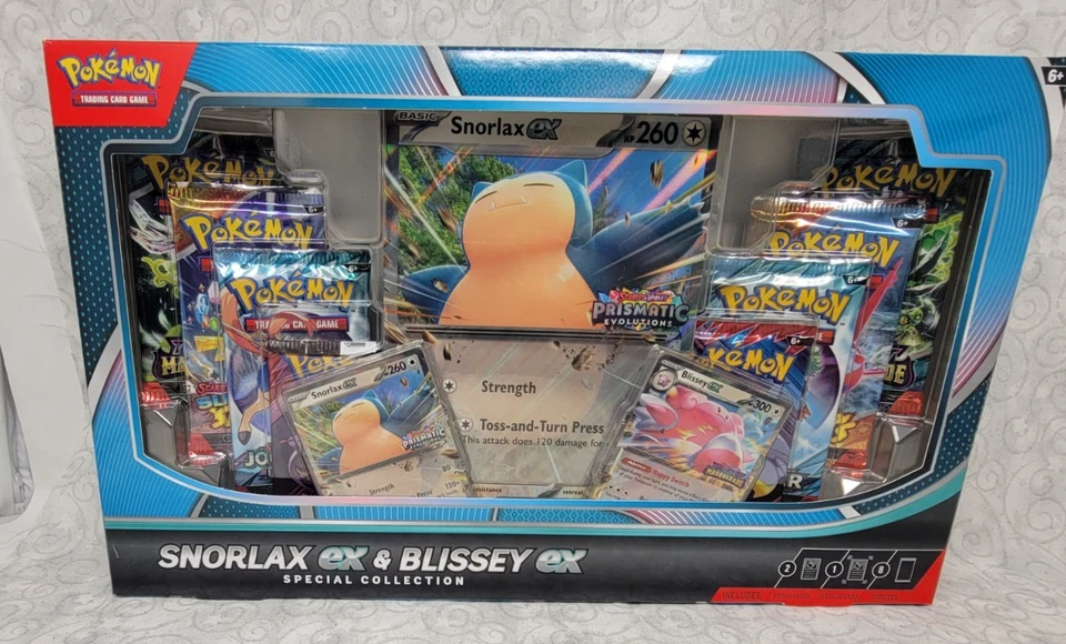 Pokémon Trading Card Game Snorlax ex & Blissey ex Special Collection Box
