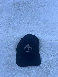 Timberland Hat Cap Snap Back Black Embroidered Tree Logo Mens One Size Outdoor - Picture 1 of 10
