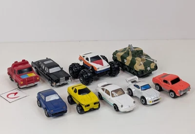 Винтажный Galoob микро машины лот из 9 бак лимузин монстр Porsche гоночный автомобиль - Изображение 1 из 4