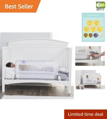 Riel de cuna resistente de 33 pulgadas con función de fácil balanceo hacia abajo para durmientes jóvenes Foto 1 de 4