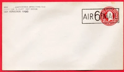 U.S. Embossed Envelope UC8 : With 6 cent airmail surcharge / MB-430 - Image 1 of 2