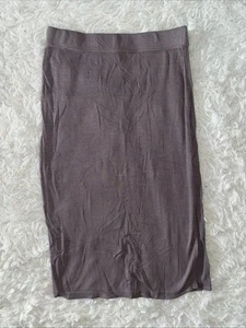 Sozy Ribbed Stretch Fit Straight Line Knielanger Rock Gr. M - Bild 1 von 7