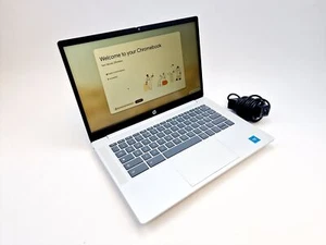 HP Chromebook 14a-nf 14" (128GB eUFS, N100, 8GB DDR5) Silver Grade A+ - Picture 1 of 12