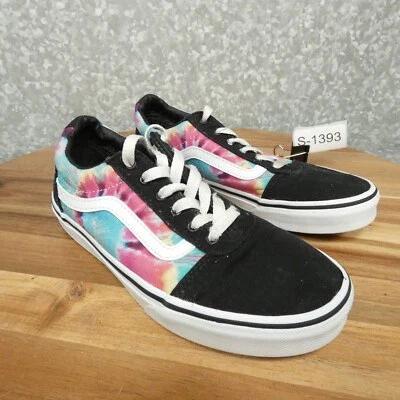 Zapatillas Vans Off The Wall Missy 3.5 Negras con Arco Iris Check Zapato Patinador Old Skool Foto 1 de 4