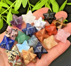 All'ingrosso 10 pz mix cristallo di quarzo naturale Mini Merkaba Star Reiki regali curativi - Foto 1 di 6