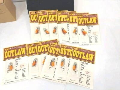 Lote de 12 novas iscas de pesca vintage Acme Outlaw - Imagem 1 de 4