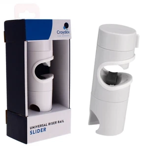 Croydex 18-25 mm ajustable empuje universal cabezal de ducha elevador soporte de riel Reino Unido - Imagen 1 de 9