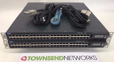 Juniper EX4200-48T w/2x EX-PWR-320-AC, EX-UM-2X4SFP 1x EX-CBL-VCP-50CM Set of 2  - Image 1 of 3