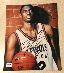 Darius Miles Signed Auto Autograph Photo 8x10 Rookie RC Los Angeles Clippers PSA - Picture 1 of 2