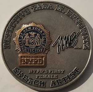 NYPD Detective Tara M Benowitz 1st Female Sketch Artist #0123 Artist Unit 2016 - Bild 1 von 1