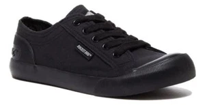 Zapatos de salón Rocket Dog Jazzin para mujer negros informales con cordones de lona - Imagen 1 de 5