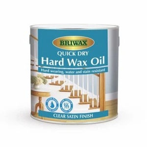 BRIWAX QUICK DRY HARD WAX OIL, HARD WEARING, WATER & STAIN RESISTANT, 1L / 2.5L - Picture 1 of 1