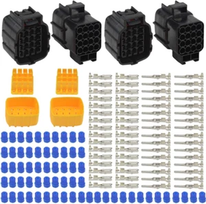 WMYCONGCONG 2 Kits 16 Pin Way Waterproof Electrical Connector Plug for Car Autom - Picture 1 of 12