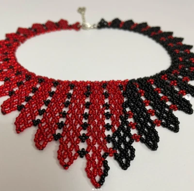 Handmade Seed Bead American Style new Necklace Boho Beaded Necklace earring Foto 1 de 2