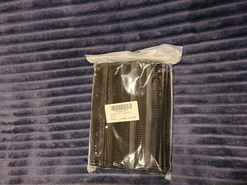 Peines de plástico negro, 7 pulgadas Medline todos los peinados, paquete de 36 Foto 1 de 1