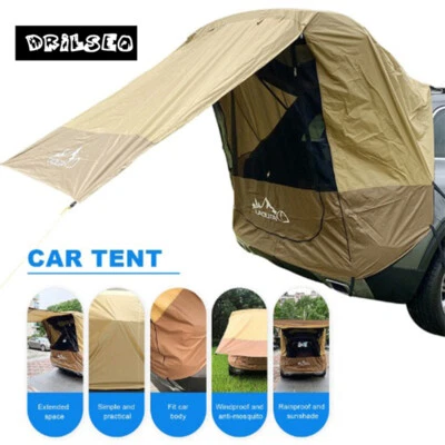 Tienda de campaña coche maletero tienda sombrilla impermeable tienda trasera exterior multifuncional Foto 1 de 4