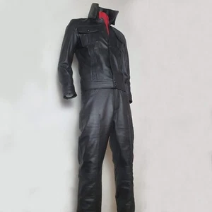 King of Rock ELVIS Presley 1968 comeback special Black leather suit - Picture 1 of 7