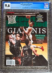 CGC 9.6 Giannis Antetokounmpo Sports Illustrated Magazine, Newsstand, Regional - Picture 1 of 3