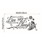 Live Laugh Love Butterfly For Home Living Room Wall Art Decals Sticker Decor New
