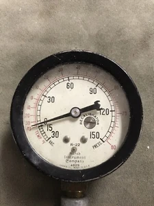 Marsh Instrument Co Pressure Gauge R-22, 150 Press - Picture 1 of 9