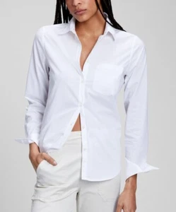 Camisa clásica de algodón Gap para mujer color óptico blanco talla XXL artículo #821576 - Imagen 1 de 1