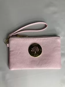Portafoglio in pelle rosa gelso trucco cosmetico braccialetto - Foto 1 di 6