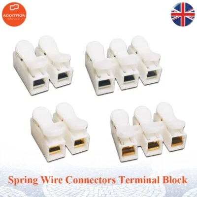 Spring Wire Connectors CH-2/3 Electrical Cable Clamp Terminal Block Connectors - Image 1 of 4