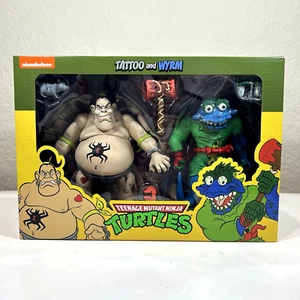 NECA Teenage Mutant Ninja Turtles TMNT Haulathon Tattoo & Wyrm Figures In Hand - Picture 1 of 10