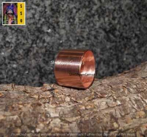 Pure Copper Ring Copper Wide Band Ring Solid Copper Ring Women & Men's Ring - Picture 1 of 5